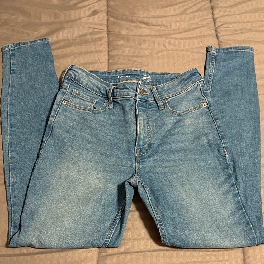 OLD NAVY High-Rise Rockstar Super Skinny Size 4